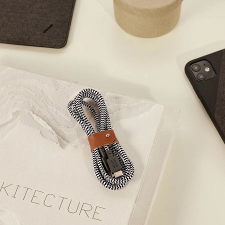 Native Union кабель Type-C/Type-C Belt 1.2м (зебра) BELT-C-ZEB-2-NP